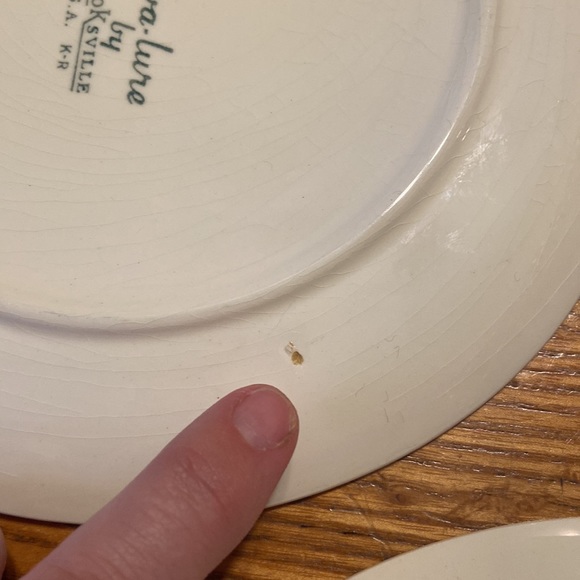 Vintage Raggedy Ann & Andy Ware by Crooksville USA 1940’s set of 2 Plates - Picture 9 of 12